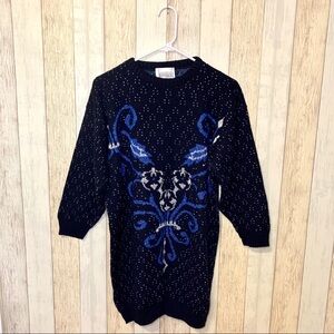 Vintage 1980s Sparkle Thread Sweater Tunic